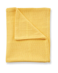 Large Cellular Blanket - Ochre