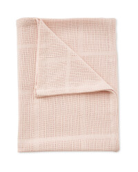 Large Cellular Blanket - Pink