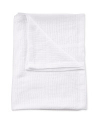 Large Cellular Blanket - White