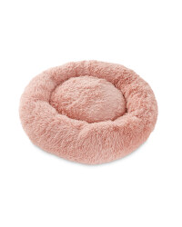 Large Dog Bed - Pink Long Pile