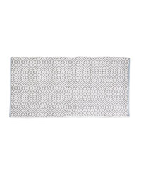 Large Diamond Rug - Grey
