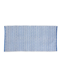 Large Diamond Rug - Blue