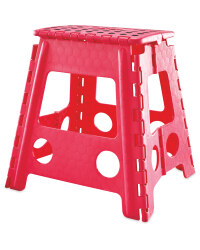 Large Folding Step Stool - Pink