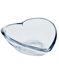 Large Glass Heart Bowl
