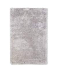Large Luxury Shaggy Rug - Light Grey