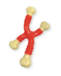 Large Nylon Cross Beef Dog Chew Toy