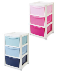 Premier Large Ombre 3 Drawer Tower