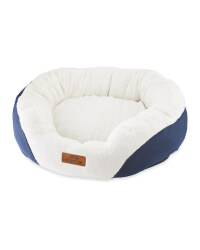 Large Oval Pet Bed - Navy