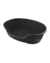 Pet Collection Large Plastic Pet Bed - Black