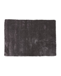 Dark Grey Large Luxury Shaggy Rug