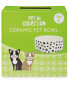 Large Spots Ceramic Pet Bowl 2 Pack