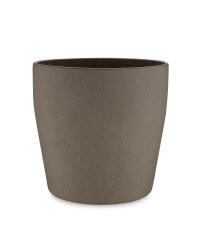 Large Tarnished Ceramic Pots 15cm - Zinc