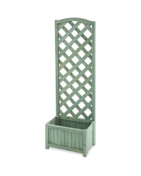 Gardenline Lattice Wooden Planter - Green