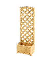 Gardenline Lattice Wooden Planter - Natural