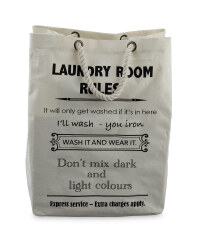 Laundry Bag Text Design