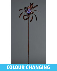 Leaf Solar Windspinner Stake