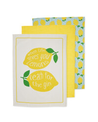 Lemons Tea Towels 3 Pack