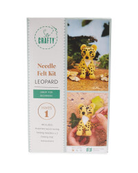 Leopard Needle Felting Kit