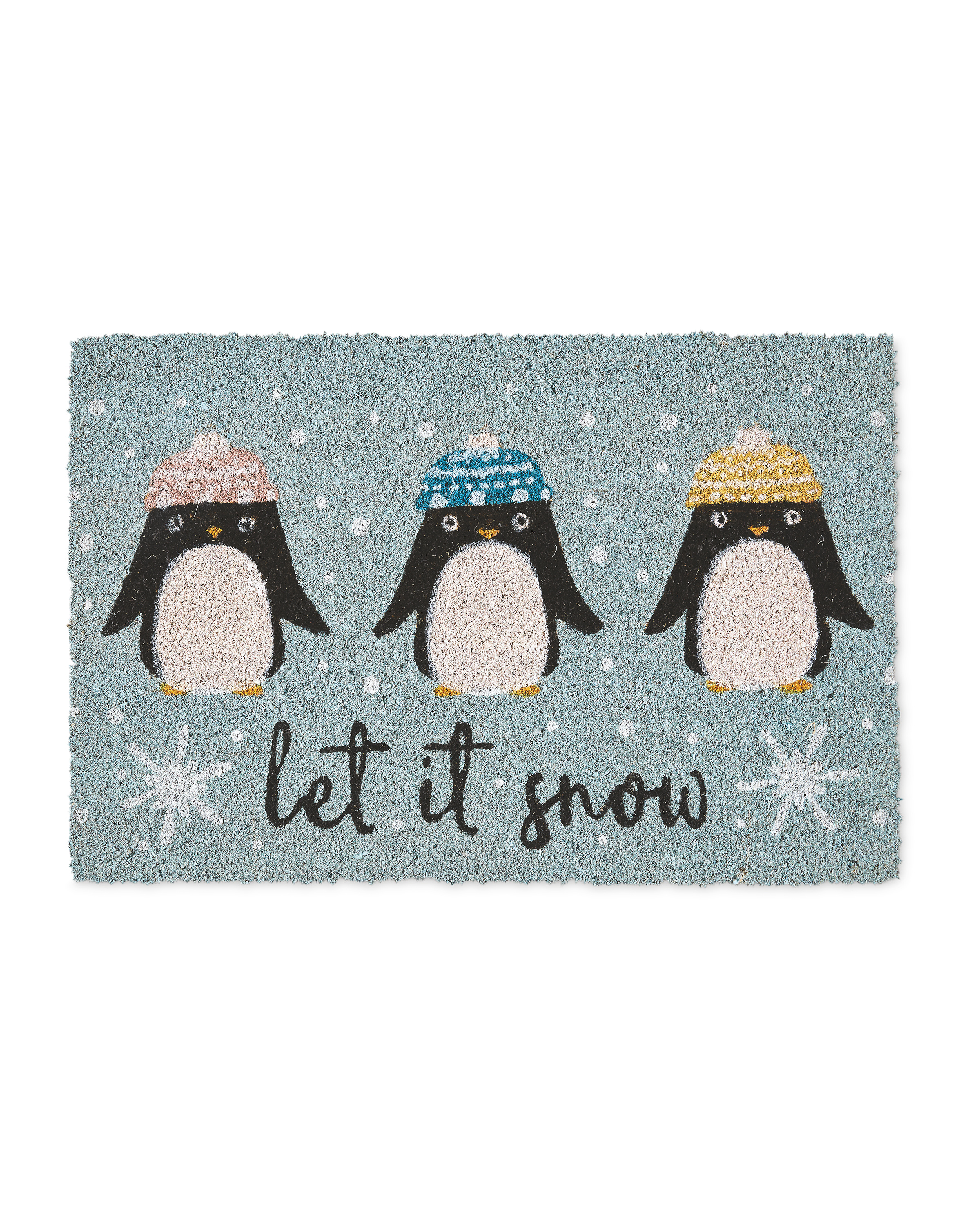 Let It Snow Coir Mat Aldi Uk