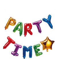 Party Time Letters Foil Balloons