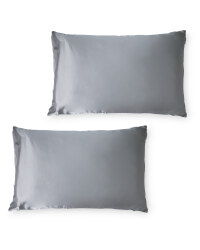 Light Grey Silk Pillowcase 2 Pack