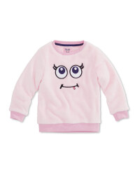 Light Pink Kids Teddy Fleece Jumper
