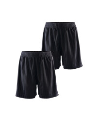 Lily & Dan Boy's PE Shorts 2-Pk - Black