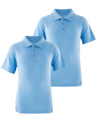 Lily & Dan Boys' Polo Shirt 2-Pack - Blue