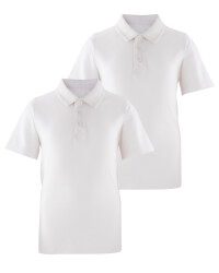 Lily & Dan Boys' Polo Shirt 2-Pack - White