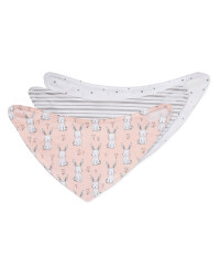 Lily & Dan Bunny Dribble Bibs 3 Pack