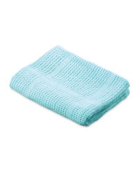 Lily & Dan Cellular Blanket - Aqua