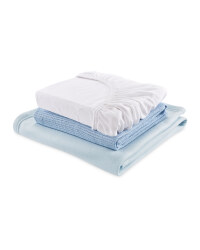 Lily & Dan Cot Bed Starter Set - Blue
