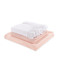 Lily & Dan Cot Bed Starter Set - Pink