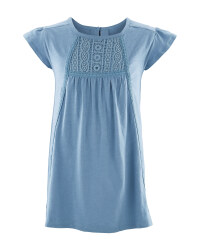Lily & Dan Girl's Lace Trim Top