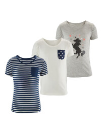Lily & Dan Girl's T-Shirts 3-Pack