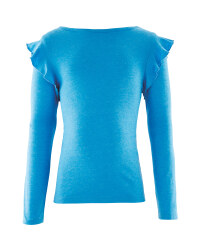 Lily & Dan Frilled Blue Top