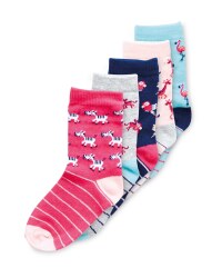 Lily & Dan Kids' Animal Socks 5 Pack