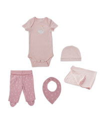 Lily & Dan Pink Swan Gift Set
