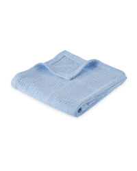 Lily & Dan Cellular Blanket - Blue