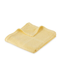 Lily & Dan Cellular Blanket - Yellow