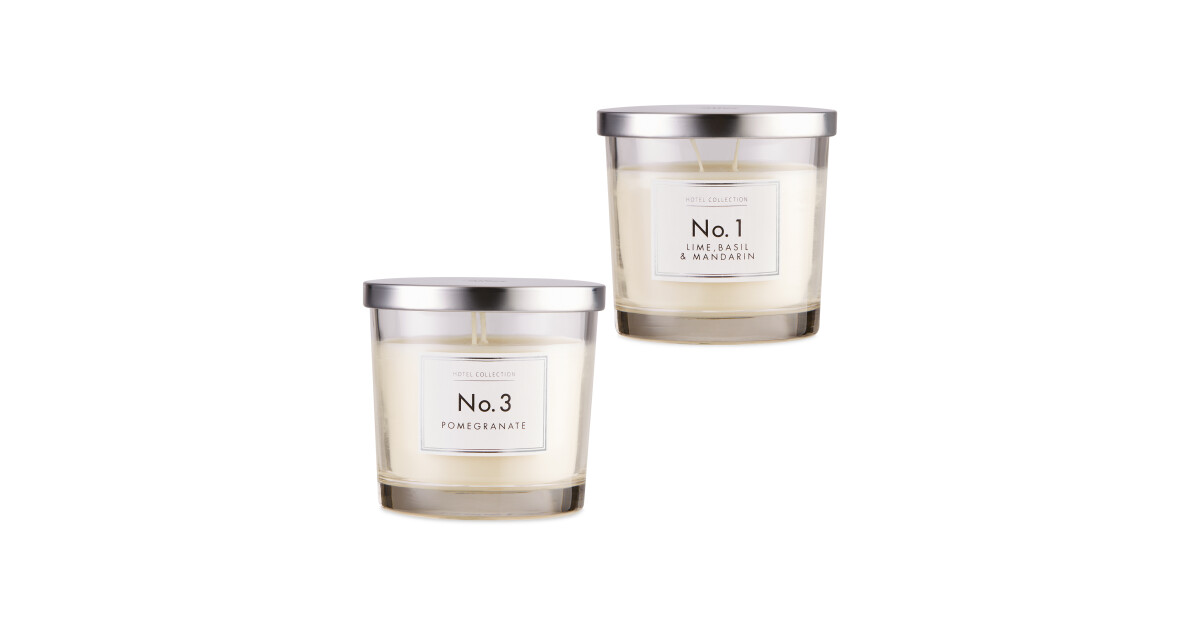 Lime Pomegranate Glass Candle Set Aldi Uk