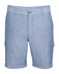 Avenue Men's Linen Blend Shorts - Blue