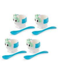 Llama Egg Cups & Spoons Bundle