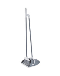 Long Handled Dustpan and Brush - Grey