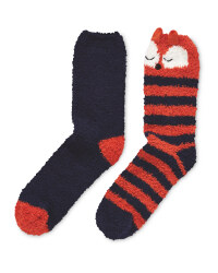 Avenue Soft Lounge Fox Socks