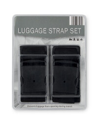 Luggage Strap 2-Pack - Black