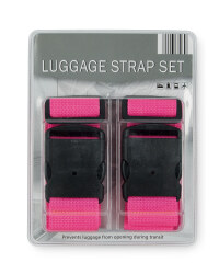 Luggage Strap 2-Pack - Pink
