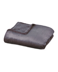 Luxury Cashmere Feel Throw - Charcoal