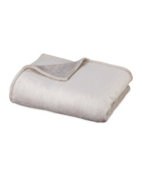 Luxury Cashmere Feel Throw - Grey