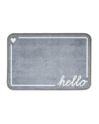 Luxury Hello Plush Mat
